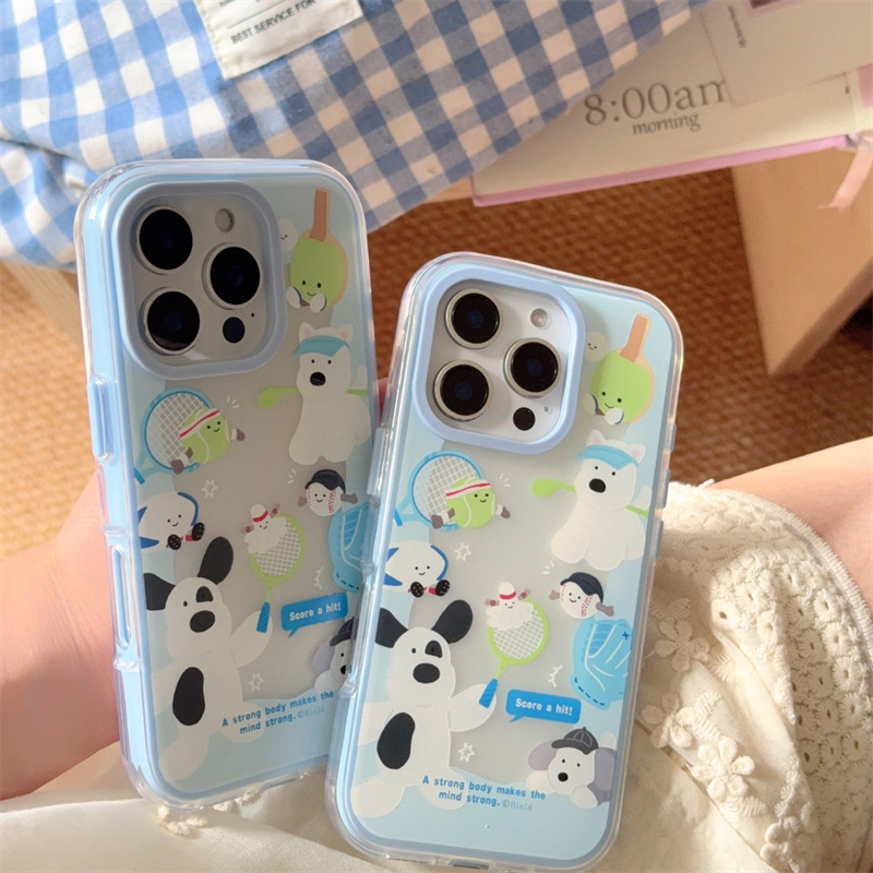 TPU kućište s ilustracijom slatkog psa u korejskom stilu za iPhone 11/12/13/14 Pro i Pro Max