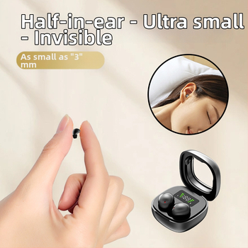 Mini bežične Bluetooth slušalice za spavanje, ušni dizajn, stereo, redukcija šuma, dugi vijek baterije, prilagođeni oblik, Bluetooth 5.4
