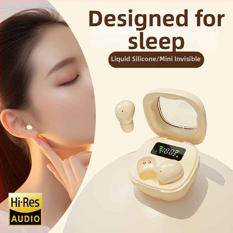 Mini bežične Bluetooth slušalice za spavanje, ušni dizajn, stereo, redukcija šuma, dugi vijek baterije, prilagođeni oblik, Bluetooth 5.4