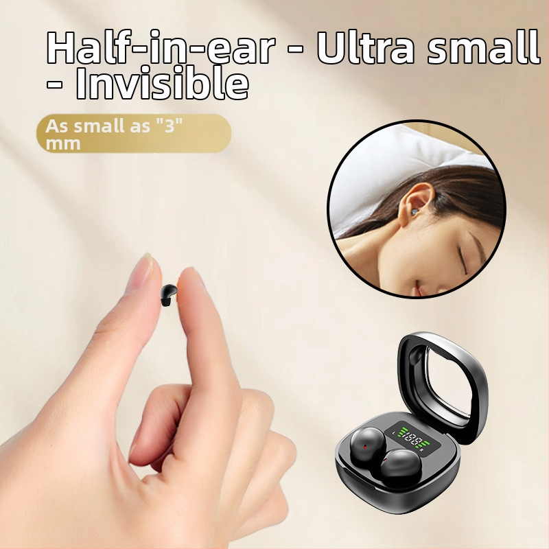 Mini bežične Bluetooth slušalice za spavanje, ušni dizajn, stereo, redukcija šuma, dugi vijek baterije, prilagođeni oblik, Bluetooth 5.4