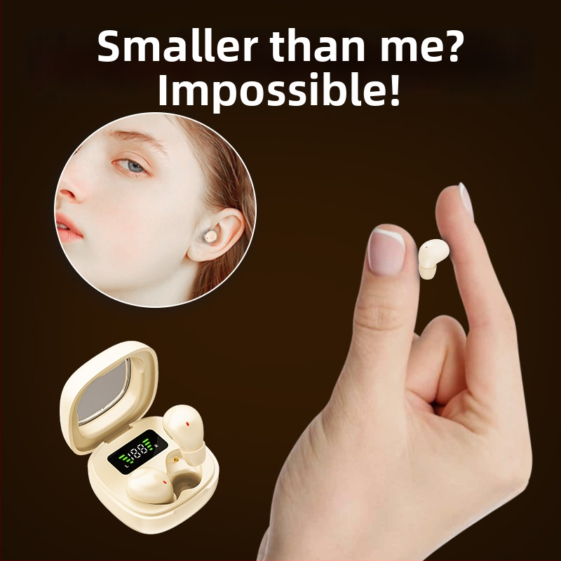 Mini bežične Bluetooth slušalice za spavanje, ušni dizajn, stereo, redukcija šuma, dugi vijek baterije, prilagođeni oblik, Bluetooth 5.4