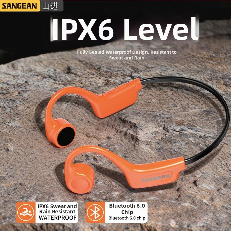 Shanjin Mars02 Slúchadlá s kostnou vodivosťou na krk, Bluetooth, pre šport a beh, vodeodolné, odolné voči potu, dlhá výdrž batérie, hudba