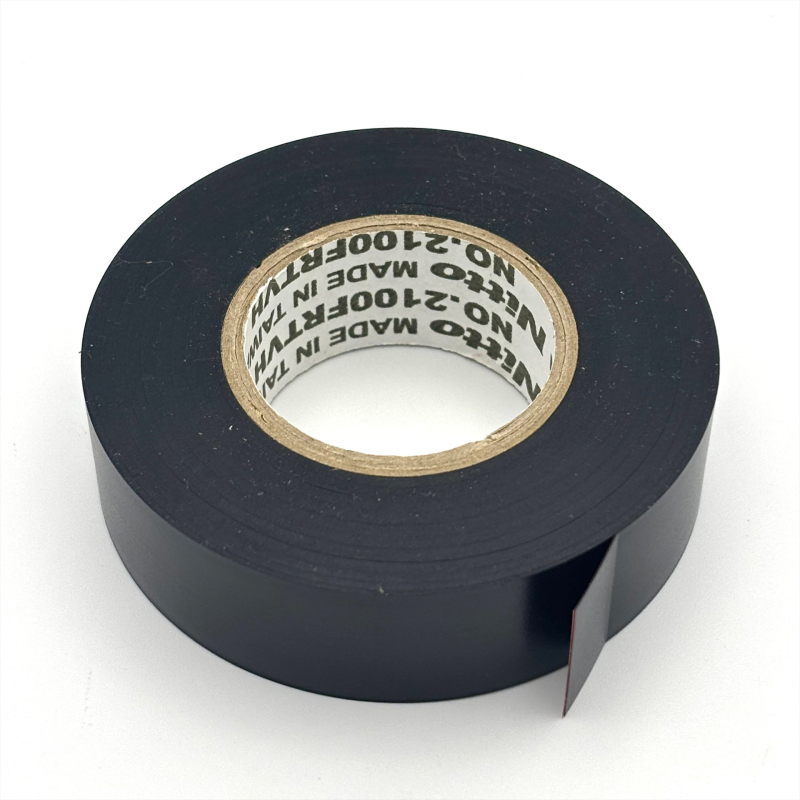 Crna PVC električna izolacijska traka, ultra-tanka, vodootporna, vatrootporna, otporna na visoke temperature, 25 m x 19 mm, Nitto