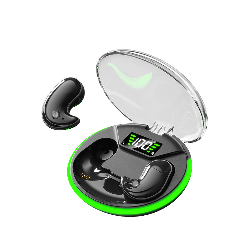 Y190 slušalice za spavanje s kostnom kondukcijom, mini Bluetooth slušalice, digitalni zaslon, redukcija šuma, duga trajnost baterije