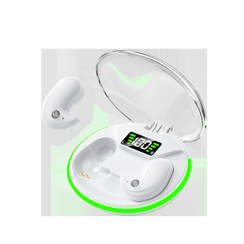 Y190 slušalice za spavanje s kostnom kondukcijom, mini Bluetooth slušalice, digitalni zaslon, redukcija šuma, duga trajnost baterije