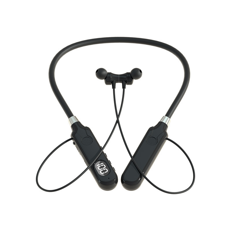 BT-12 Bluetooth slušalice za vrat s magnetskim dizajnom, privatni model, velika baterija, duga trajnost, IPX5, digitalni zaslon
