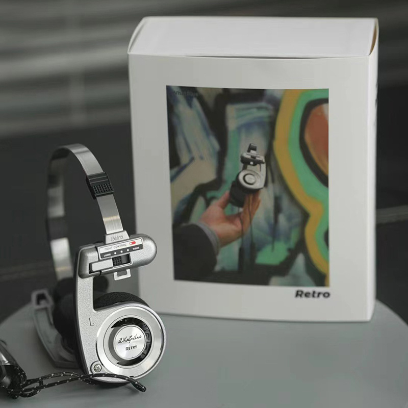 WhatPlus Retro bežične Bluetooth slušalice za glavu, prijenosne, kompaktne i lagane