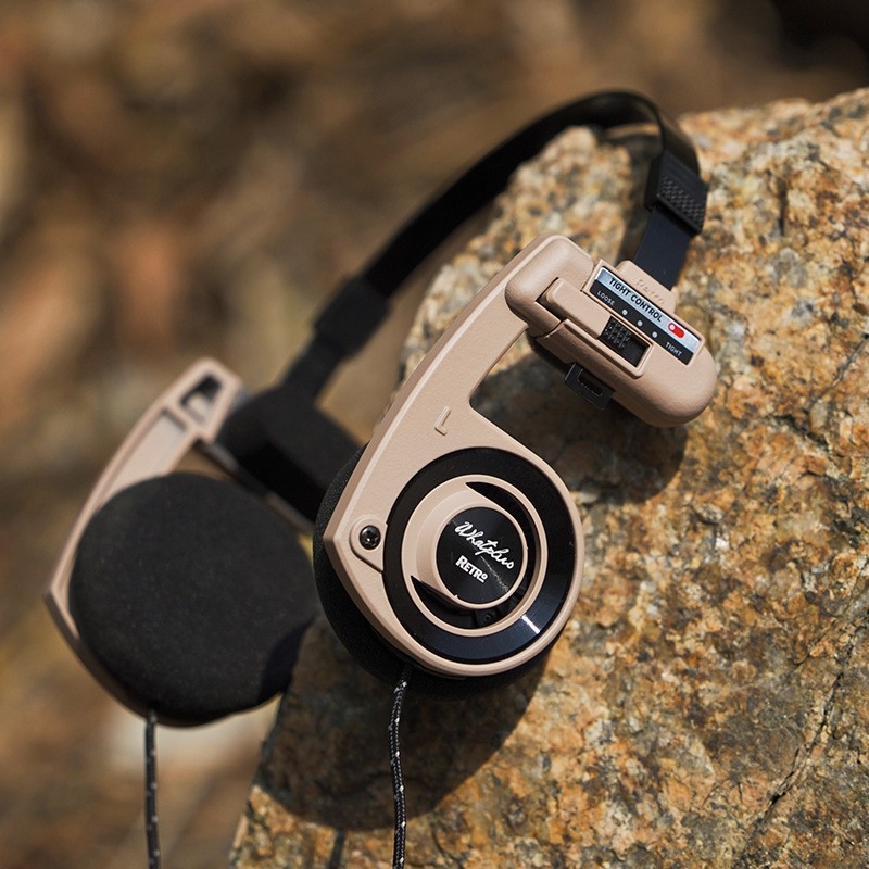 WhatPlus Retro bežične Bluetooth slušalice za glavu, prijenosne, kompaktne i lagane
