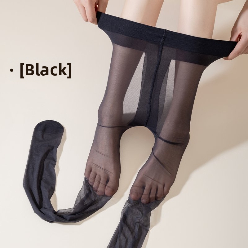 Ženske ultra-tanke najlon čarape, crne, jednobojne, seksi stil, UV zaštita