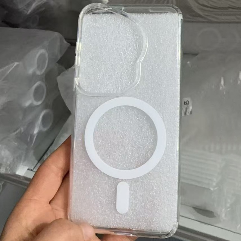 Priehľadný akrylový magnetický tvrdý kryt pre Huawei Mate70 Pro, P80Art ochranný obal, kompatibilný s Mate60
