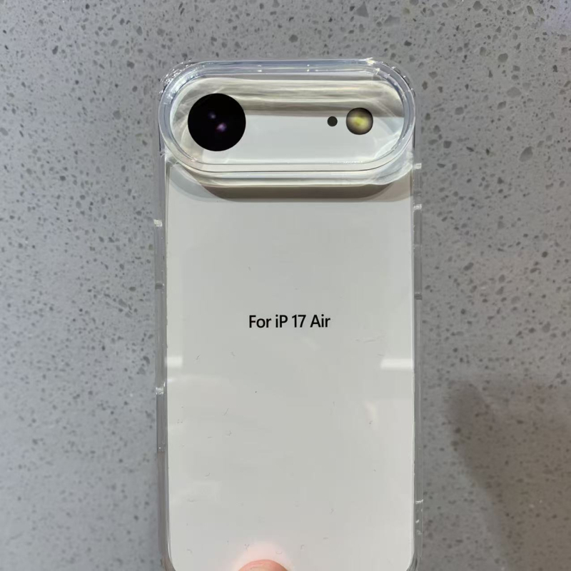 Carcasă acrilică transparentă 2 în 1, cu margini moi, pentru iPhone 17 – husă protector anti-cadere, minimalistă