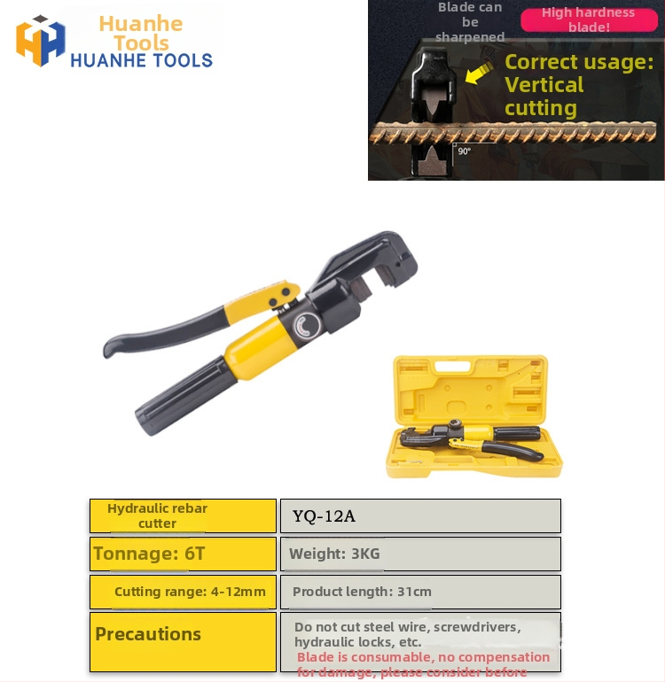YQ16/22 hydraulický rezný nástroj na výstuž s rezacou hlavou