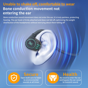Bluetooth slušalice za plivanje s kostnom kondukcijom, vodootporne sportske slušalice