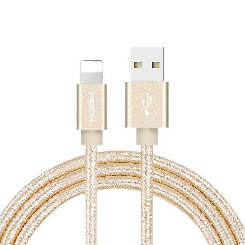 ROCK Lightning kabel za iPhone 14/13/12 Pro Max, pleteni kabel, duljine 1-2 m, brzo punjenje