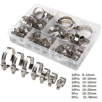 Set od 60 klamerica za crijevo 8–38 mm