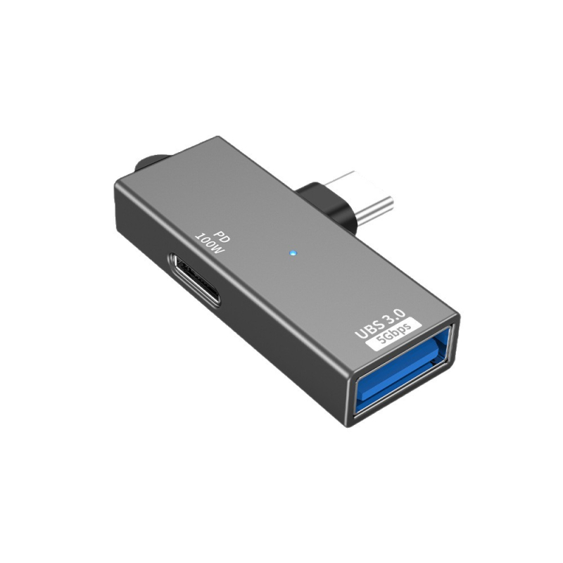 Type-C към USB 3.0 + PD 100W двуфункционален високоскоростен адаптер за мобилни телефони с USB-C