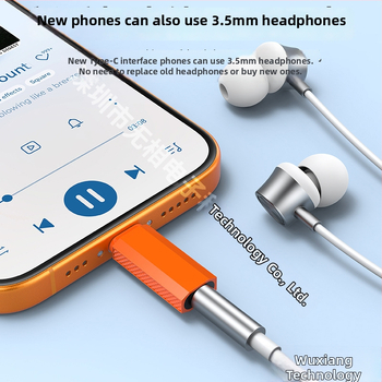 USB-C na 3,5 mm externý zvukový adaptér pre slúchadlá so zvukovou kartou, kompatibilný s Apple iPhone 17