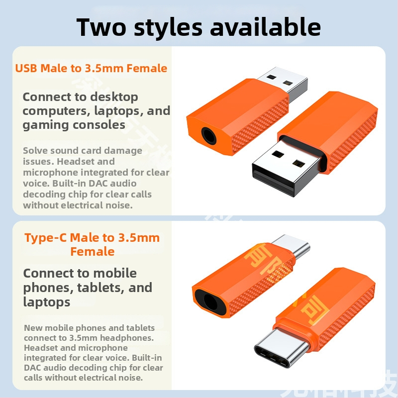USB-C na 3,5 mm externý zvukový adaptér pre slúchadlá so zvukovou kartou, kompatibilný s Apple iPhone 17