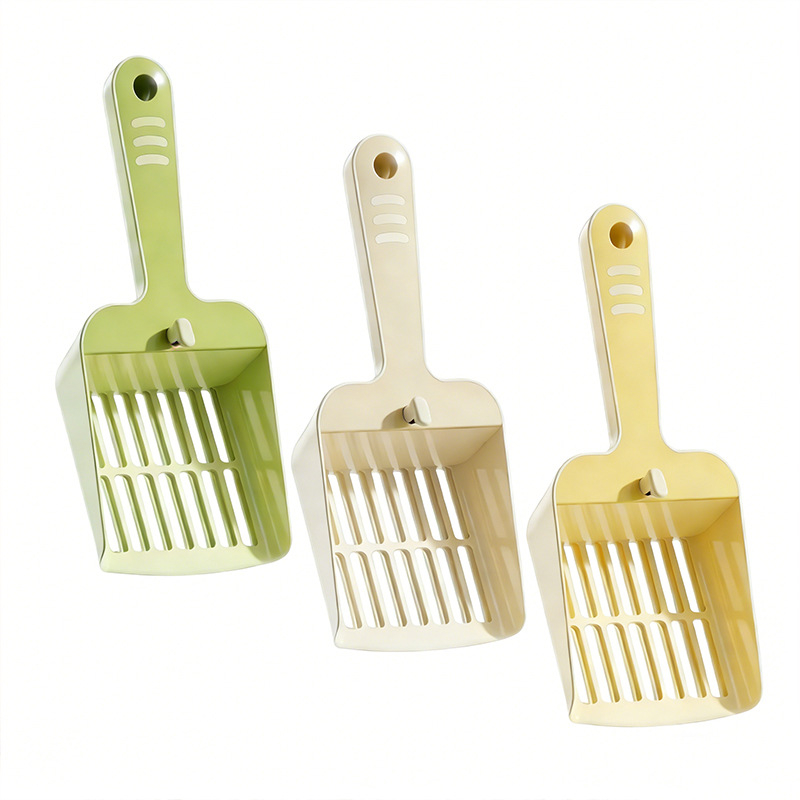 Plastična podesiva lopatica za mačji pijesak s dvije rupe, za tofu pijesak i bentonit pijesak