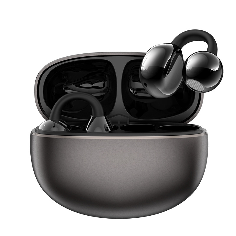 TWS slušalice s klipom za uho, metalno kućište, ultra duga baterija, AI prijevod, Bluetooth, za sport