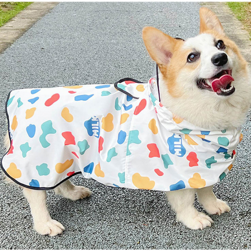 Vodootporna jakna za corgije i male do srednje pse, Schnauzer i Shiba Inu, s trakom za trbuh
