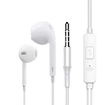 Žične in-ear slušalice s 3,5 mm priključkom, ugrađeni mikrofon i upravljanje na kablu, univerzalne za pozive