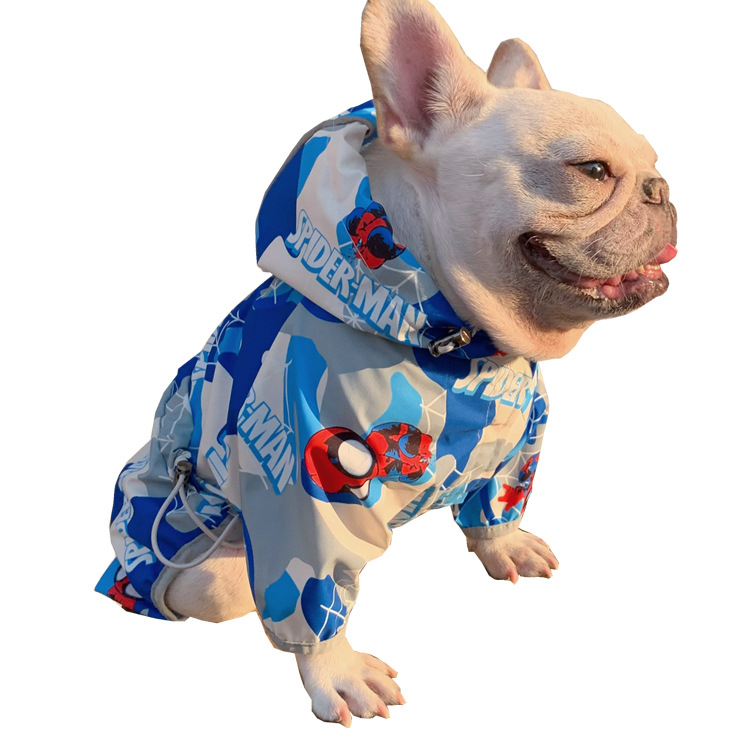 Kišobna jakna za kućne ljubimce s dvostruko podesivim prsnim i leđnim dijelom, za male i srednje pse, uključujući French Bulldog, Corgi i Toy Poodle, za aktivnosti na otvorenom.