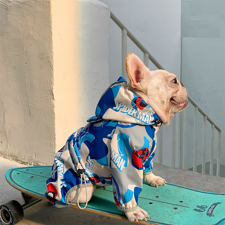 Kišobna jakna za kućne ljubimce s dvostruko podesivim prsnim i leđnim dijelom, za male i srednje pse, uključujući French Bulldog, Corgi i Toy Poodle, za aktivnosti na otvorenom.