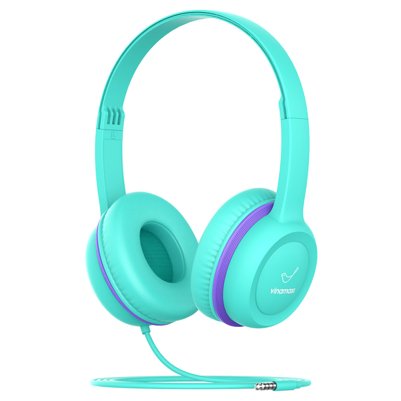 Žične dječje slušalice za igranje i učenje, crtani stil, 3,5 mm, 85 dB, kabel 1,2 m, kompatibilno s PC/Laptop