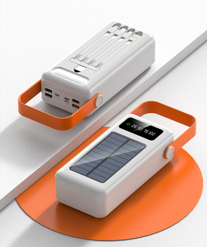 Prijenosna solarna banka za kampiranje, brzo punjenje, prilagodljiva, PD3.0, 22.5W, 10000mAh