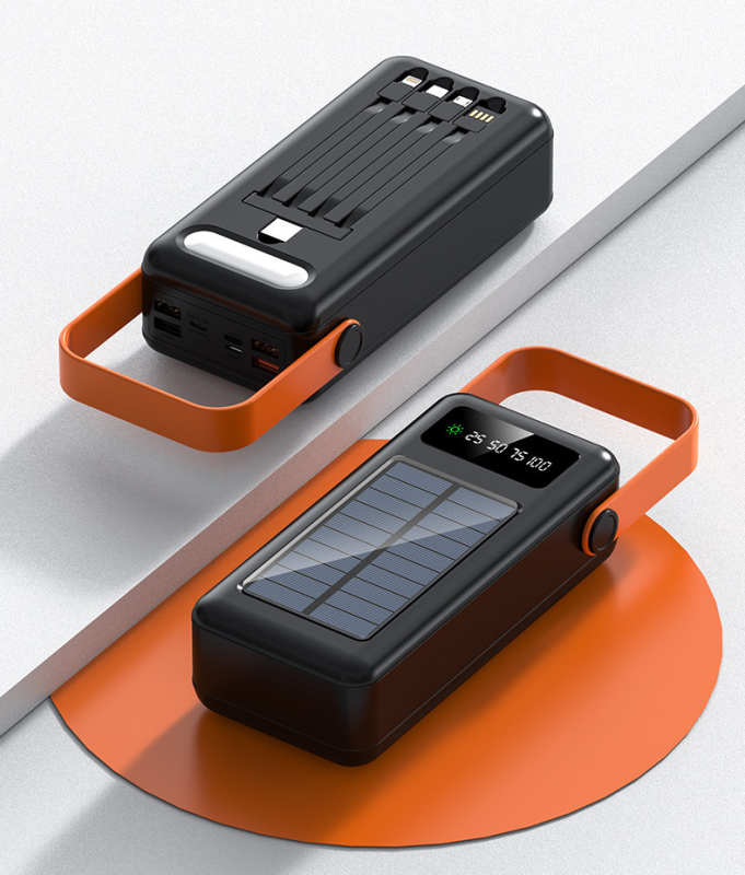 Prijenosna solarna banka za kampiranje, brzo punjenje, prilagodljiva, PD3.0, 22.5W, 10000mAh