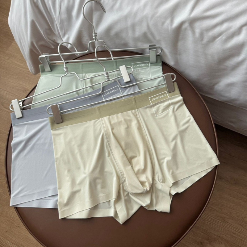 Jiao Chao 10A mulberry silk Ice Silk antibakterijske ljetne prozračne muške bokserice sa srednjim pojasom, bez šavova