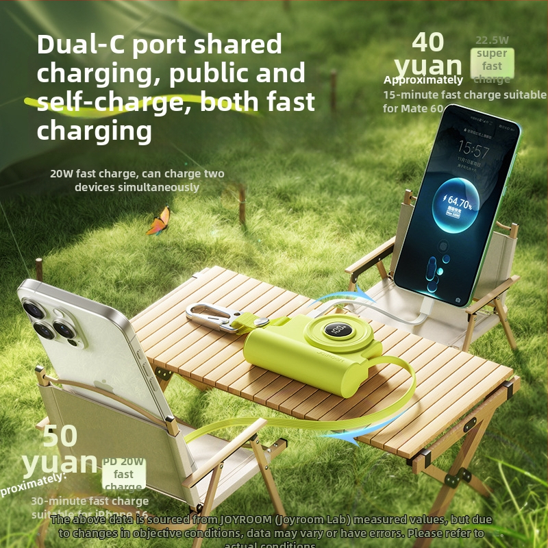Joyroom/Jialitang power banka 5000mAh, 22.5W PD3.0, kompaktný dizajn, s očkom na zavesenie, 3C certifikát, vhodná na cestovanie lietadlom