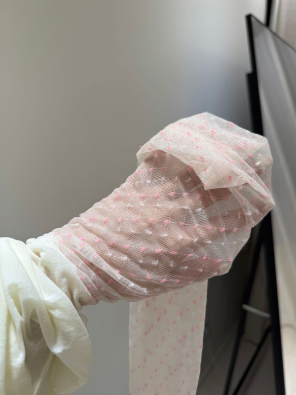 Damske najlonke s jacquard uzorkom – dijamantna mreža i točkice, japanskog stila, tanke i prozirne