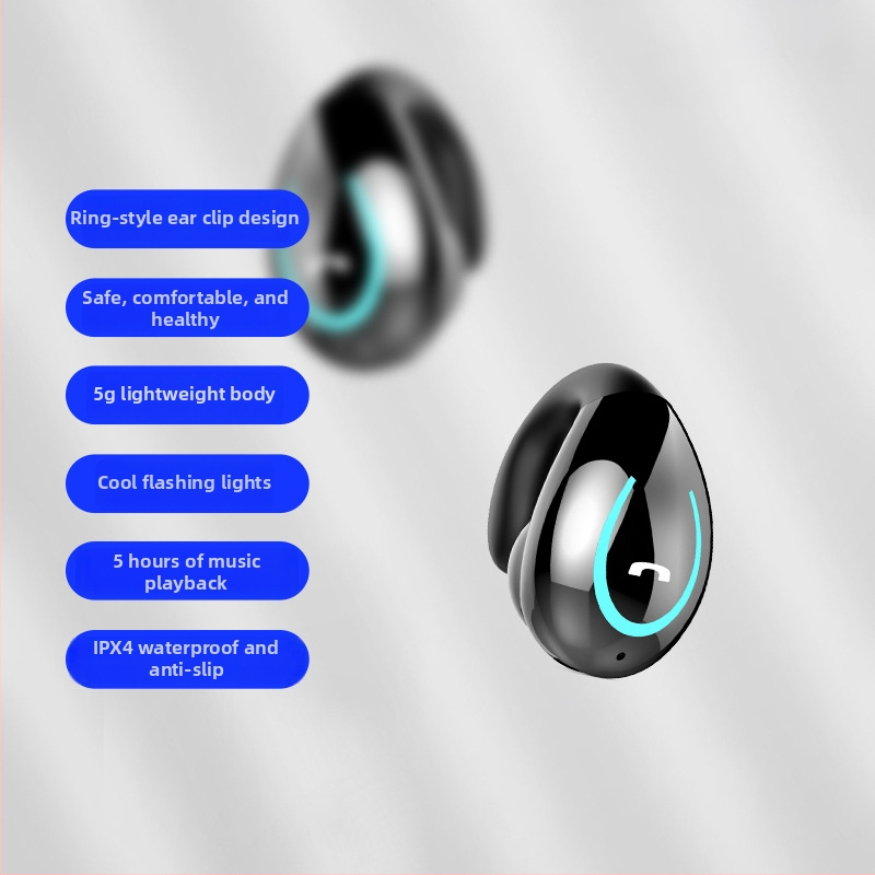 YX08 Bluetooth headset, mini, klipsa za uho, ne-ušni dizajn, bezbolno nošenje, dugi vijek baterije, poslovni stil