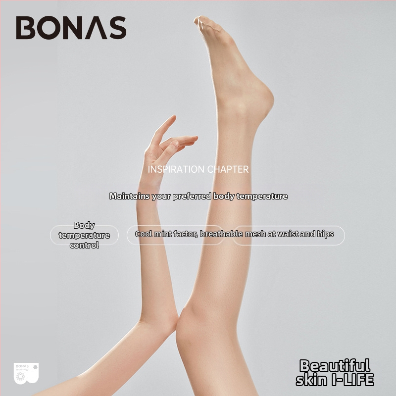 BONAS Ice Mint čarape ljepote, 10D ultra tanke protiv hvatanja, mogu se rezati