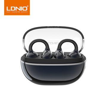 LDNIO bežične Bluetooth slušalice s kostnom kondukcijom, otvoreni dizajn za uho, sportske, IPX4, dugi vijek trajanja baterije