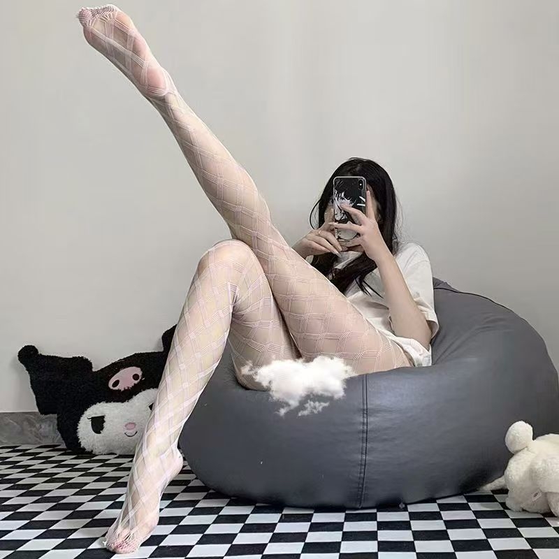 Seksi mrežaste čarape s čipkom, ženske najlonke