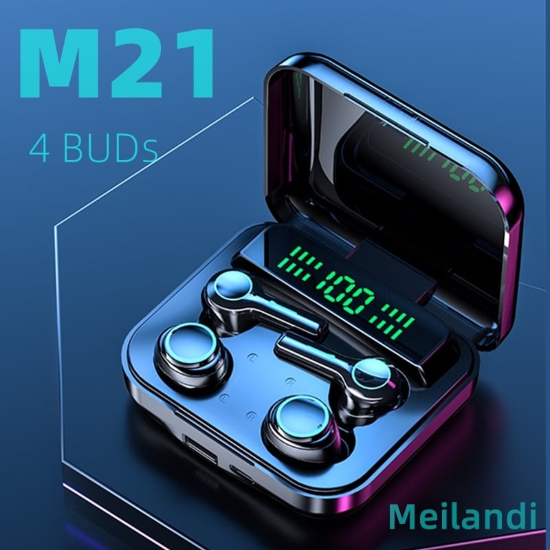 M21 Bluetooth slušalice – verzija za parove, s dodirnim zaslonom, bežične za sport, TWS 5.2