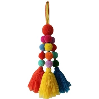 11 cm viseći tassel s debelim resama i pahuljastim pomponom, razne boje, ukras za knjigu