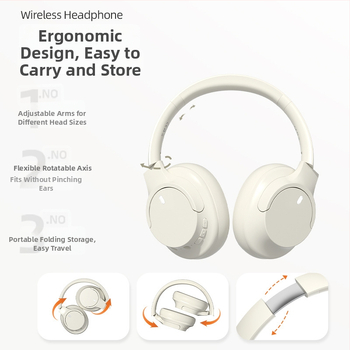 Soyto bežične over-ear Bluetooth slušalice s aktivnim poništavanjem buke, bez curenja zvuka, BT 5.4, domet 10 m, OEM prilagodba