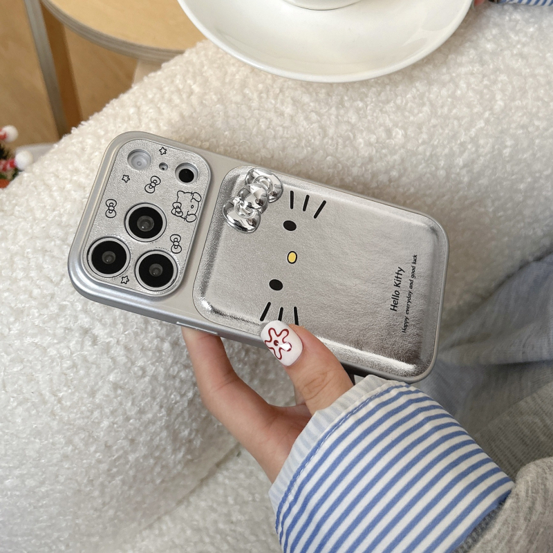 Maska za telefon u korejskom stilu, slatka KT mačja izraz za iPhone 13/14 Pro Max