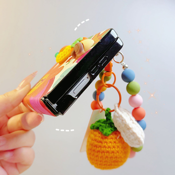 Husă pentru Samsung Galaxy Z Flip7, pentru femei - design desen animat, simbol noroc, închidere magnetică