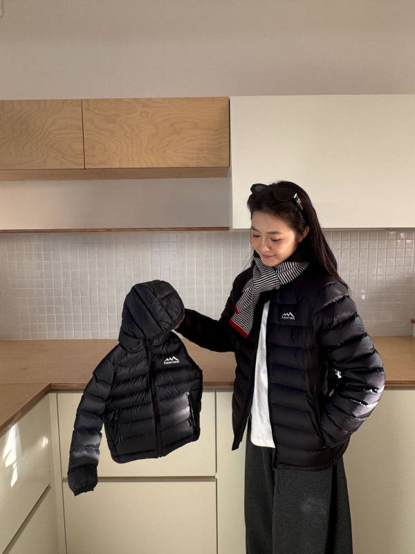 Zimska dječja jakna s kapuljačom, korejskog stila, unisex, 90% bijelog guščjeg pera, rebrasti šavovi, DuPont trostruka zaštita