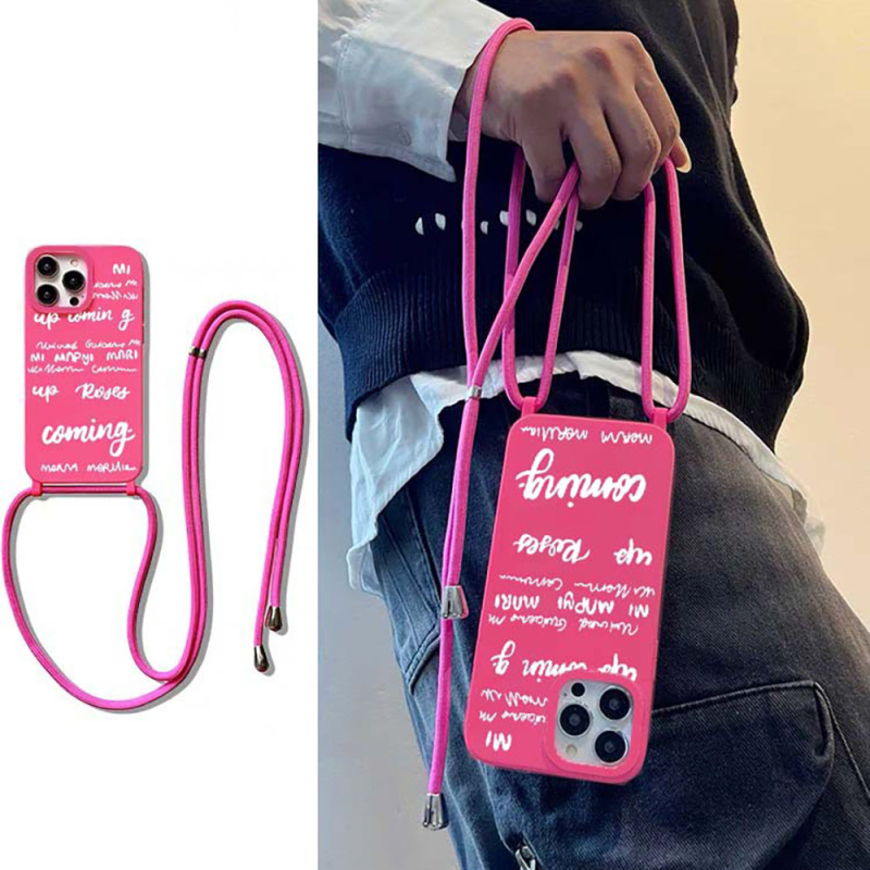 Carcasă pentru iPhone 14 Pro Max, inspirată de Zhao Lusi, cu bretea pentru lanyard, design crossbody pentru femei; compatibilă cu iPhone 13, 12, 11 și XR