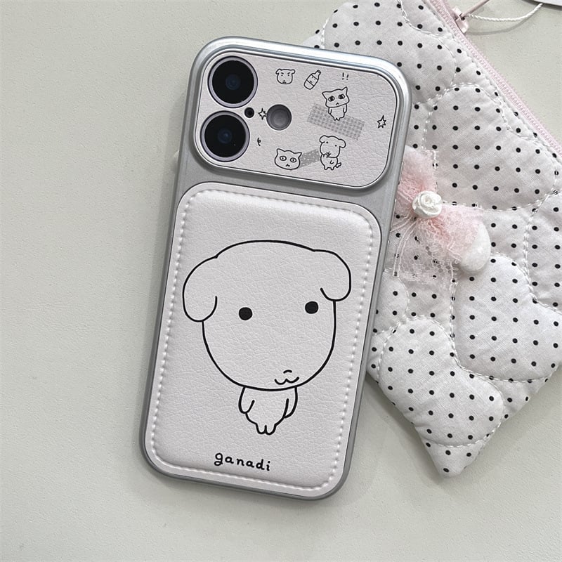 Maska za telefon s karikaturalnim slatkim psićem s velikom glavom, za iPhone 17, 16 Pro Max, 15 i 14