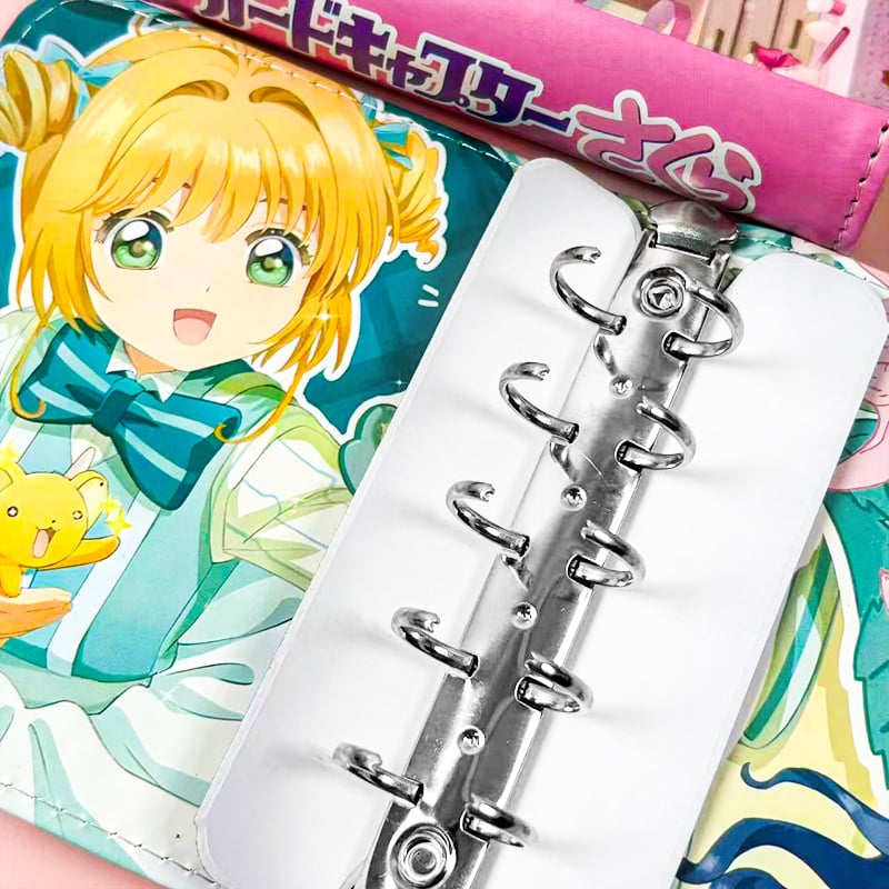 Sakura M5 Sveobuhvatna bilježnica s labavim listovima, kartični album s jednim mrežnim rasporedom, studentski crtani stil, PU kožni naslov s magnetskim zatvaračem