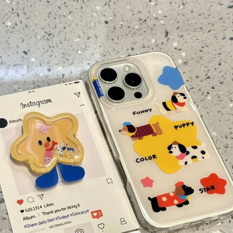 Futrola Graffiti Rocking Dog za iPhone 17, iPhone 15 Pro Max, novi modeli 14/13/16 – za žene