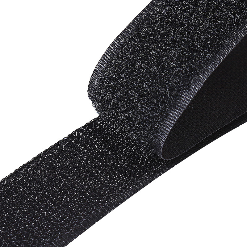 2,5 cm bez ljepila poliester Velcro kukica i petlja za odjeću, muški i ženski dio, crno-bijela i šarena