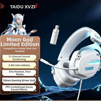Titanium THS326 Bezdrôtové herné slúchadlá cez uši, Bluetooth, štyri režimy, 2,4 GHz, dlhá výdrž batérie